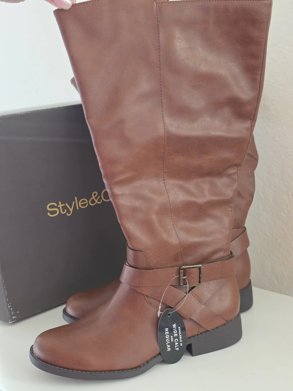 Style & Co Brown Women's Margoo Riding Boots Size 8